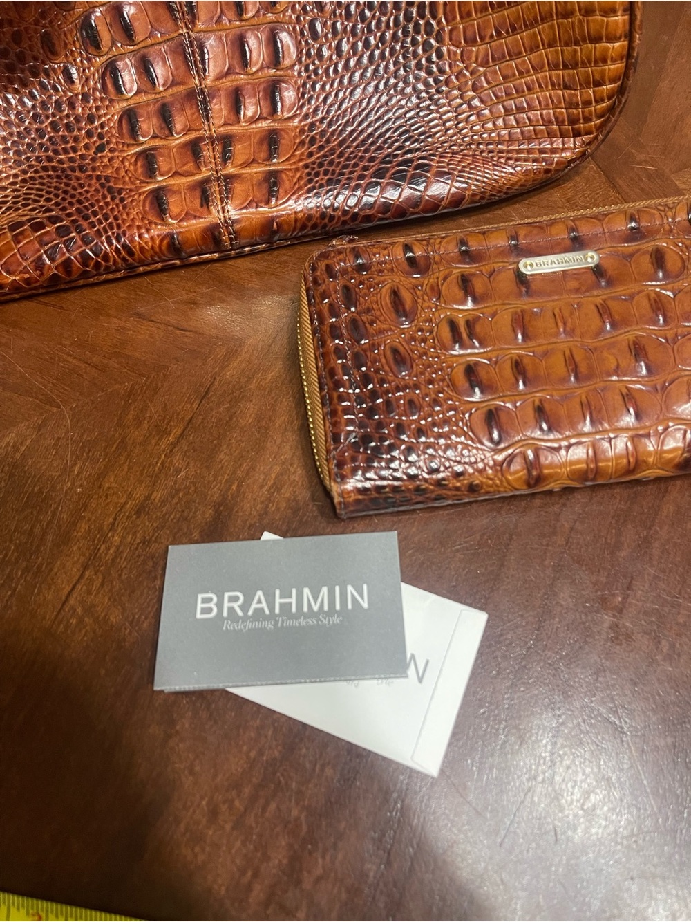 Brahmin Pecan shoulder bag & Wallet Set - Picture 6 of 16